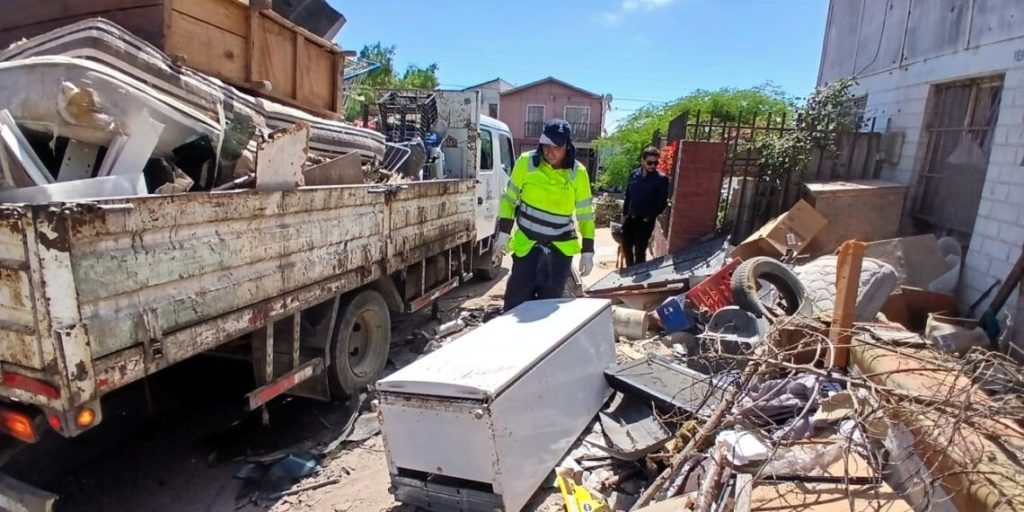 limpieza de espacios públicos en Tierras Blancas