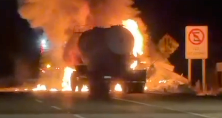 Fatal colisión e incendio en Ruta 5 Norte deja un camionero fallecido en Ovalle