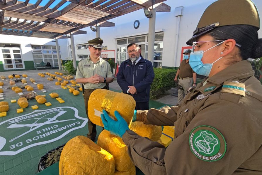 Gobierno destaca decomiso de más de $2.200 millones en droga en Coquimbo en vísperas de Fiestas Patrias.